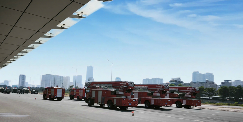 Lực lượng Cảnh sát PCCC và CNCH vinh dự, tự hào với nhịp bước của người chiến sĩ CAND giữa Quảng trường lịch sử